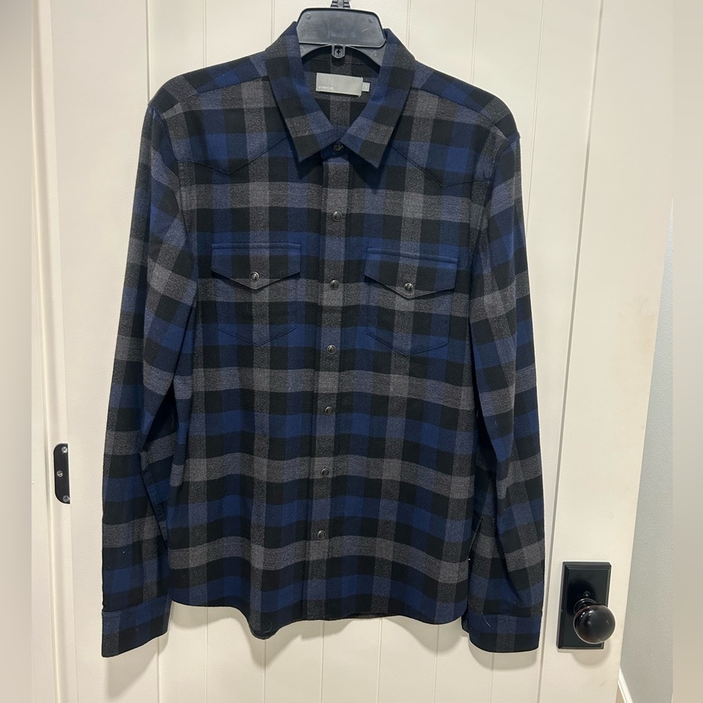 Vince Western Style Snap Shirt